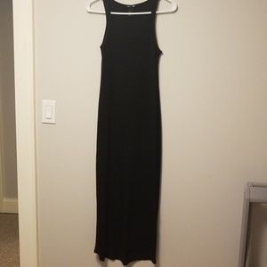 Black long maxi dress